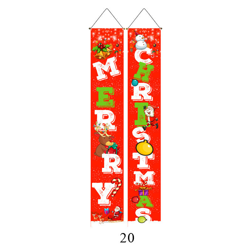 Christmas Door Banners - Party Decoration Flags