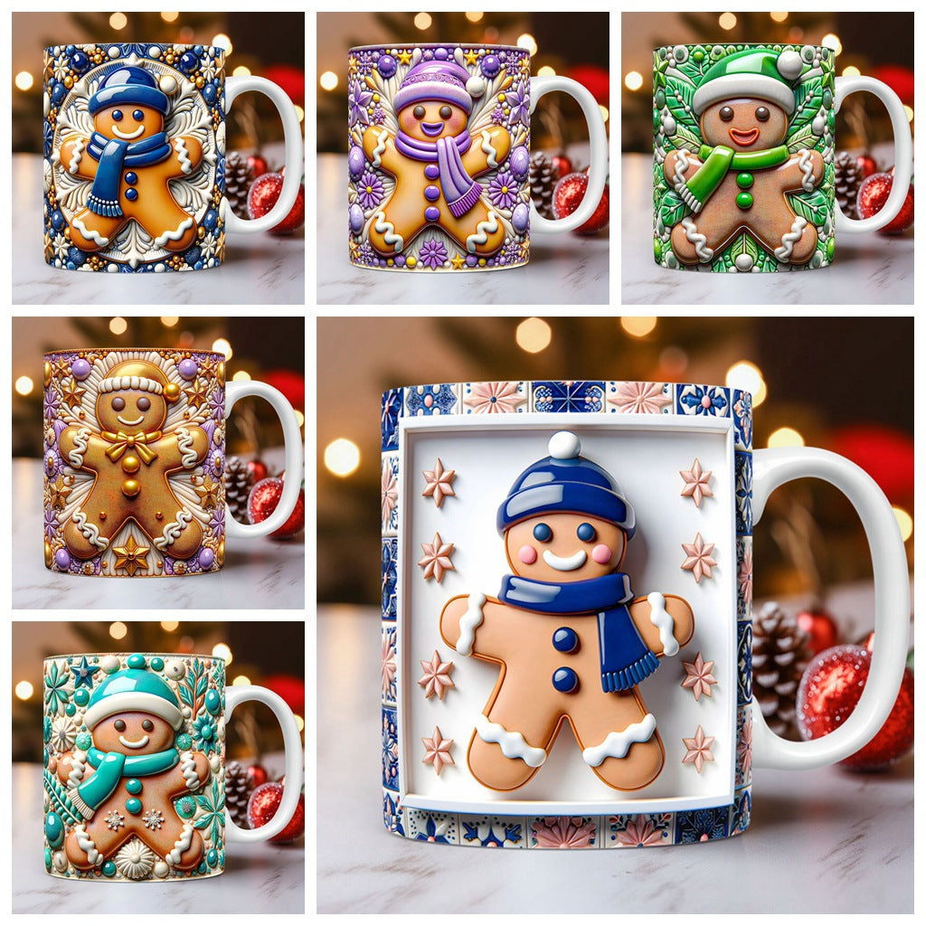 Christmas 3D Sugar Cookie Man Mug