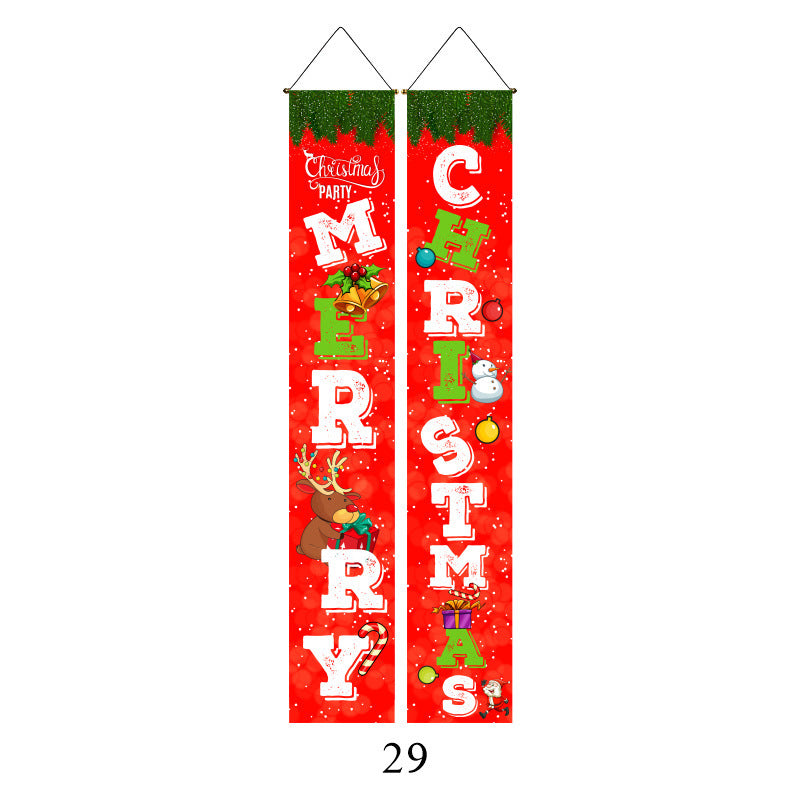 Christmas Door Banners - Party Decoration Flags