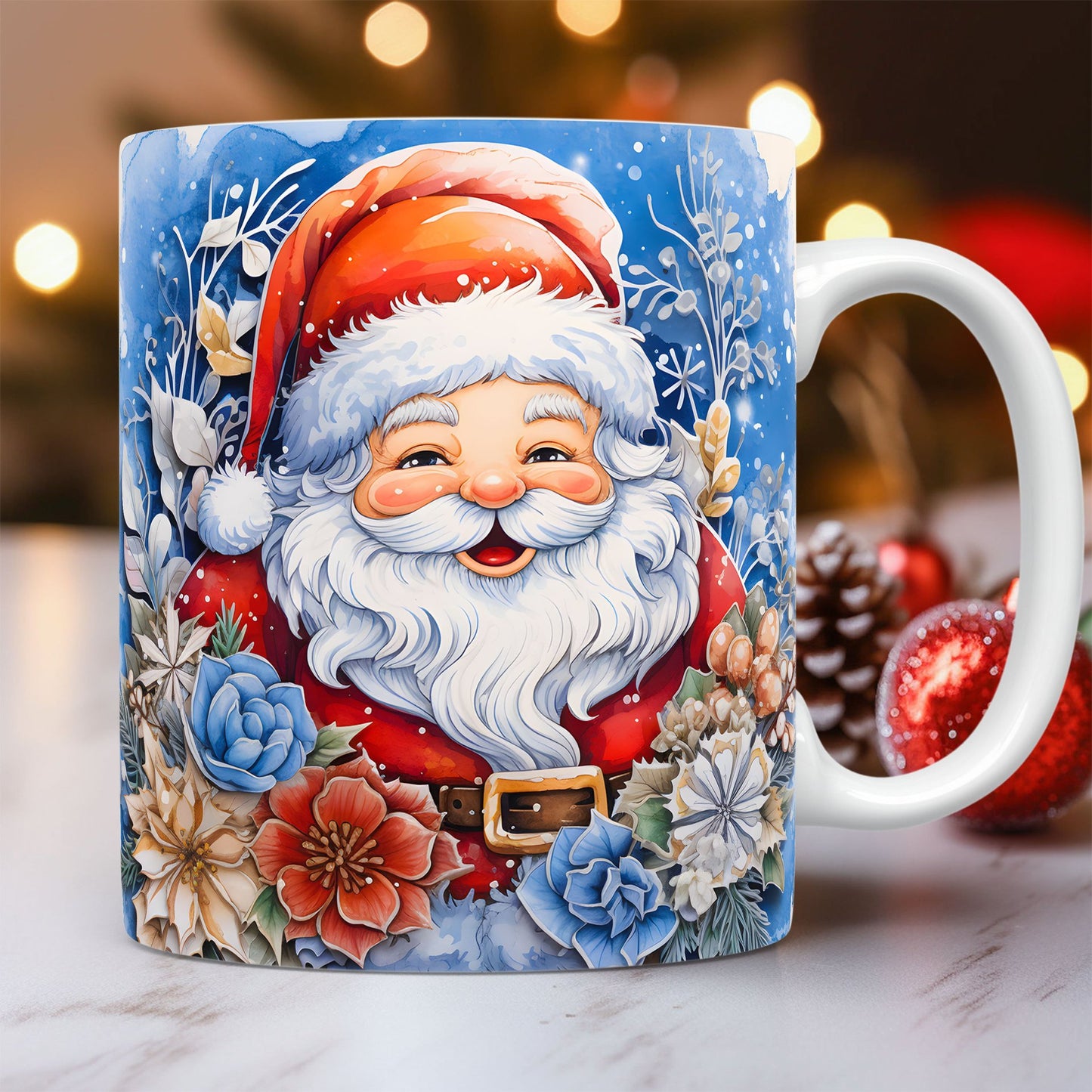 Christmas 3D Santa Mug