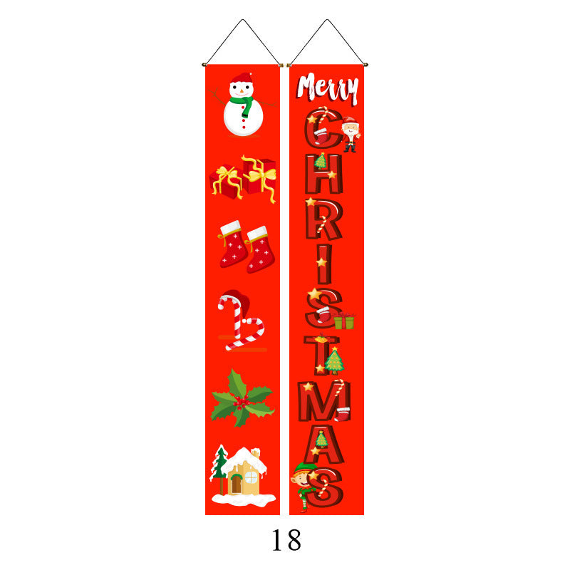 Christmas Door Banners - Party Decoration Flags