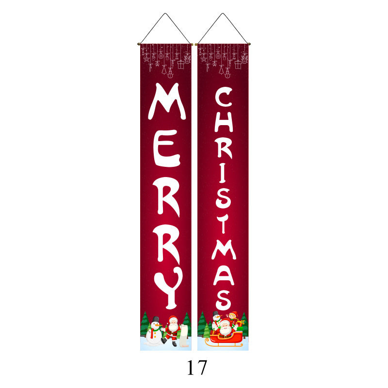 Christmas Door Banners - Party Decoration Flags