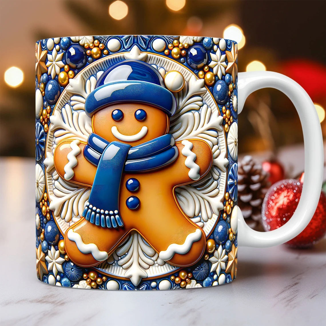 Christmas 3D Sugar Cookie Man Mug