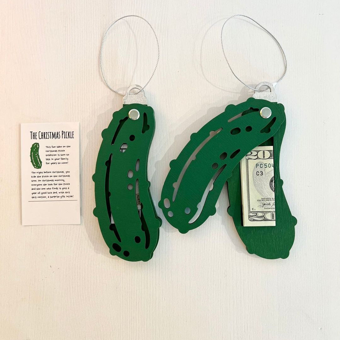 Christmas Pickle Ornament - Fun Cucumber Decor Pendant