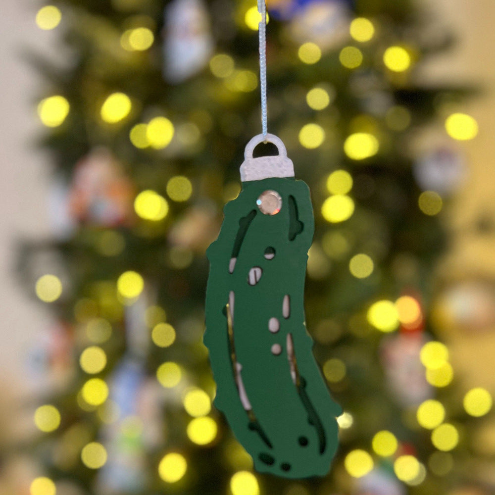 Christmas Pickle Ornament - Fun Cucumber Decor Pendant