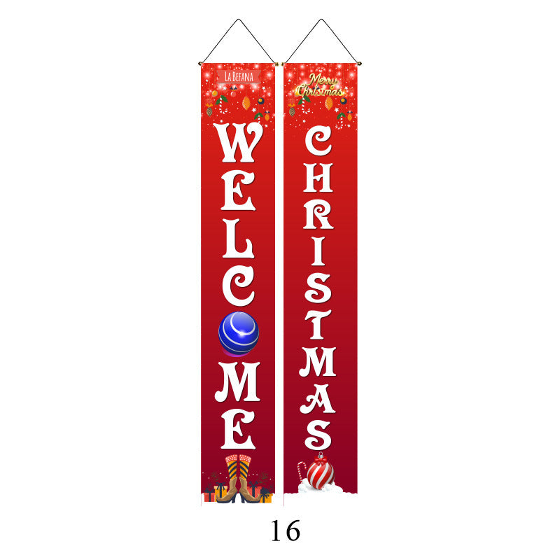 Christmas Door Banners - Party Decoration Flags