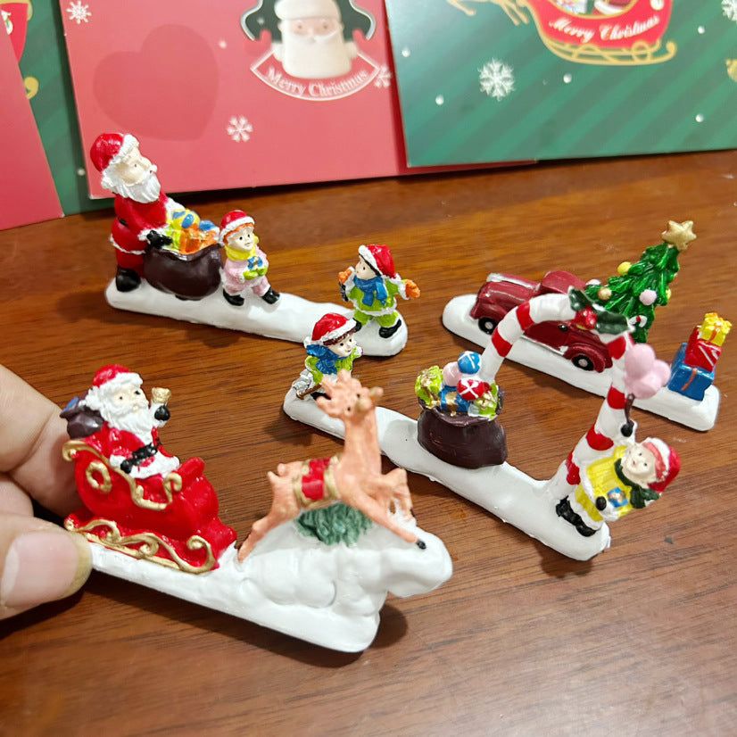 Santa & Snowman Resin Ornaments - Creative Home Gifts