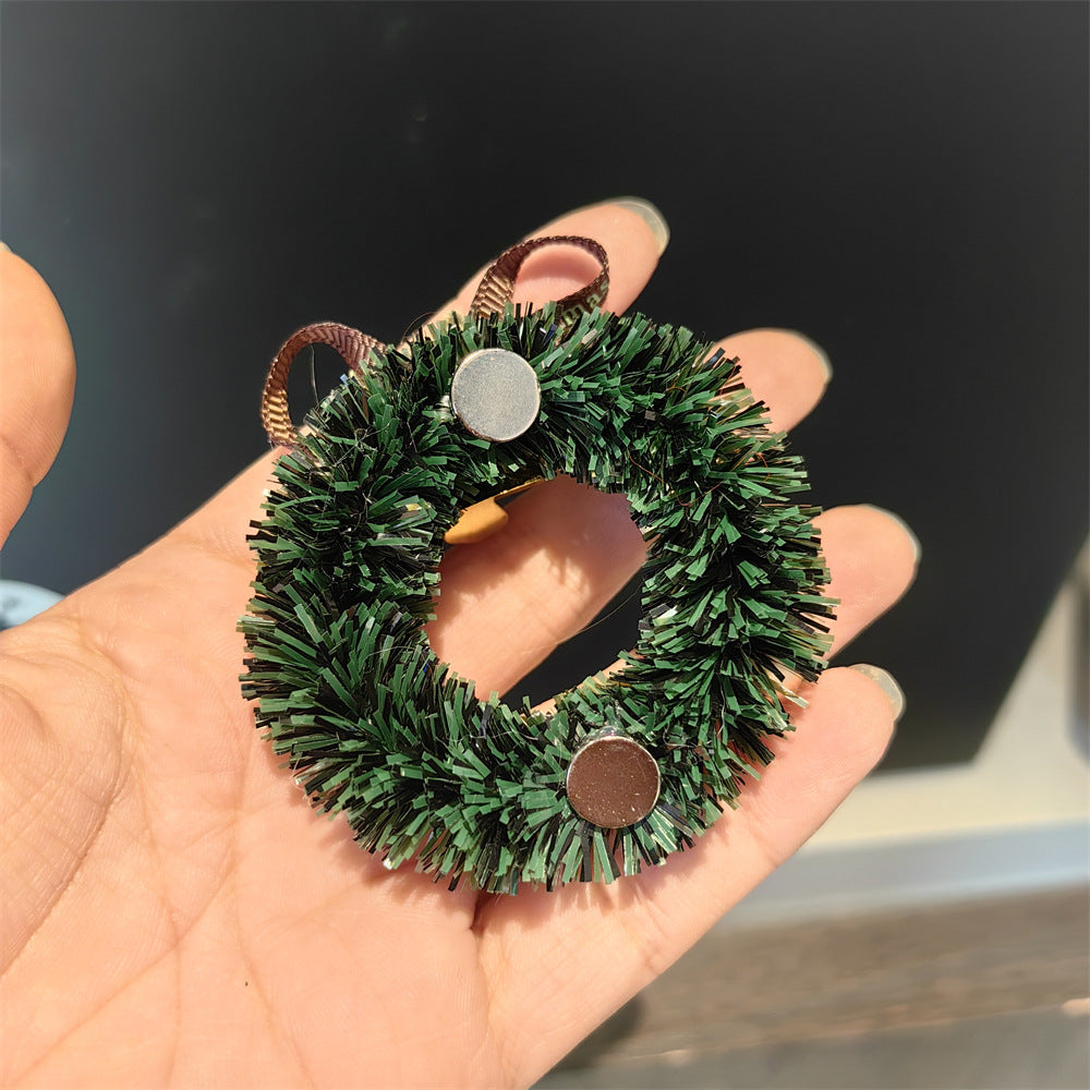 3D Stereo Christmas Wreath Fridge Magnet