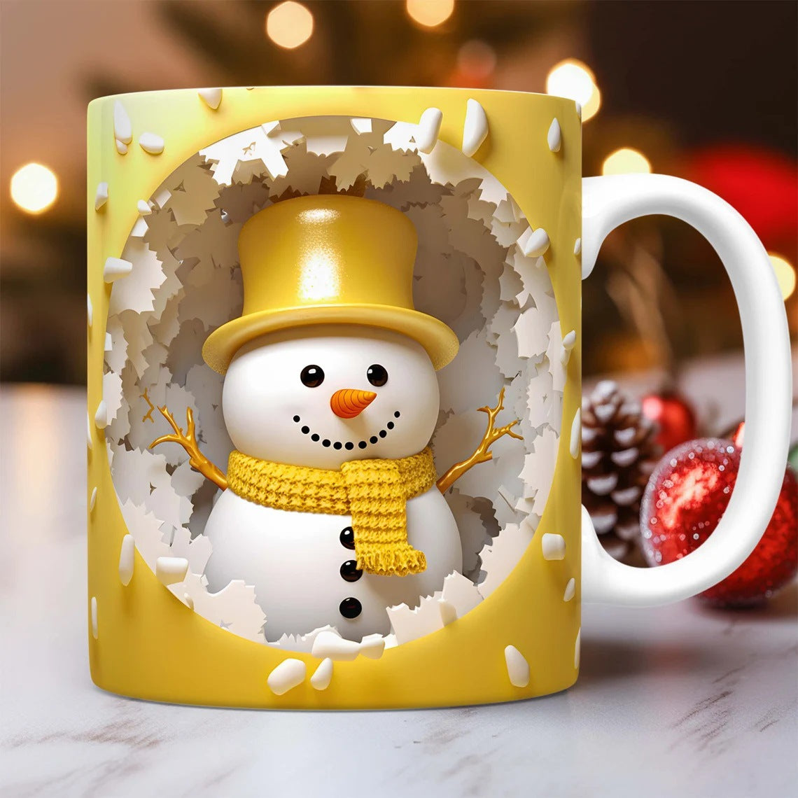 Christmas 3D Snowman Mug