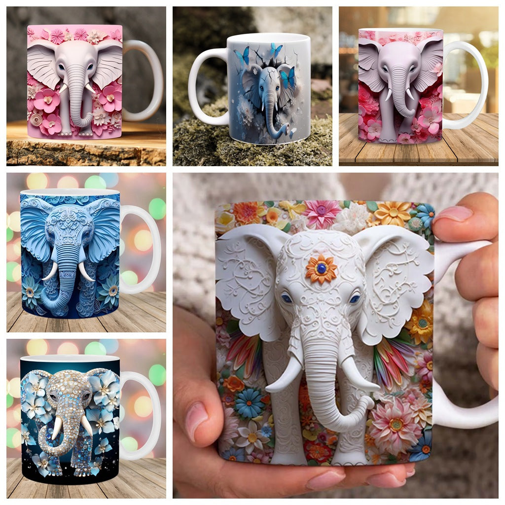 Creative 3D Elephant Mug