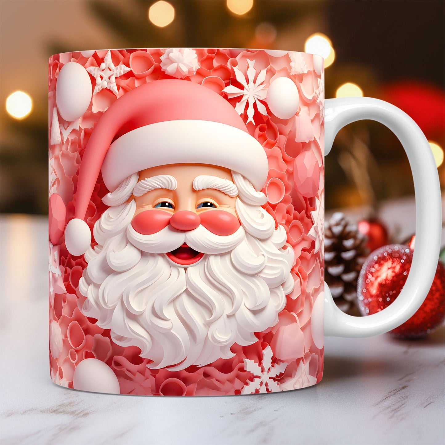 Christmas 3D Santa Mug