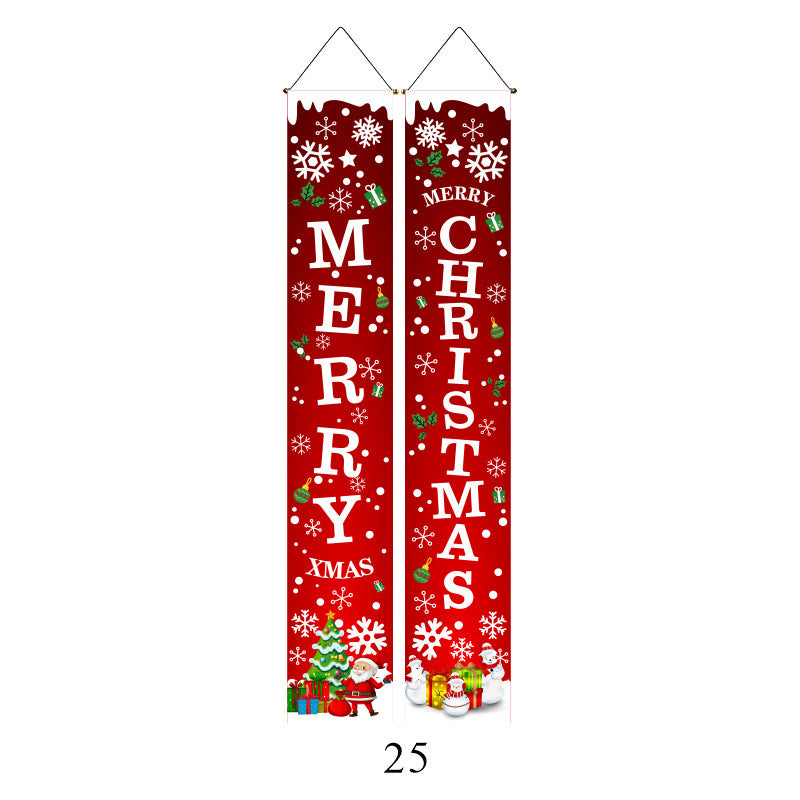 Christmas Door Banners - Party Decoration Flags