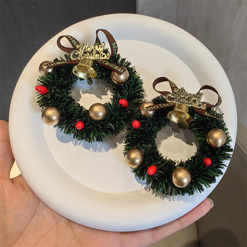 3D Stereo Christmas Wreath Fridge Magnet