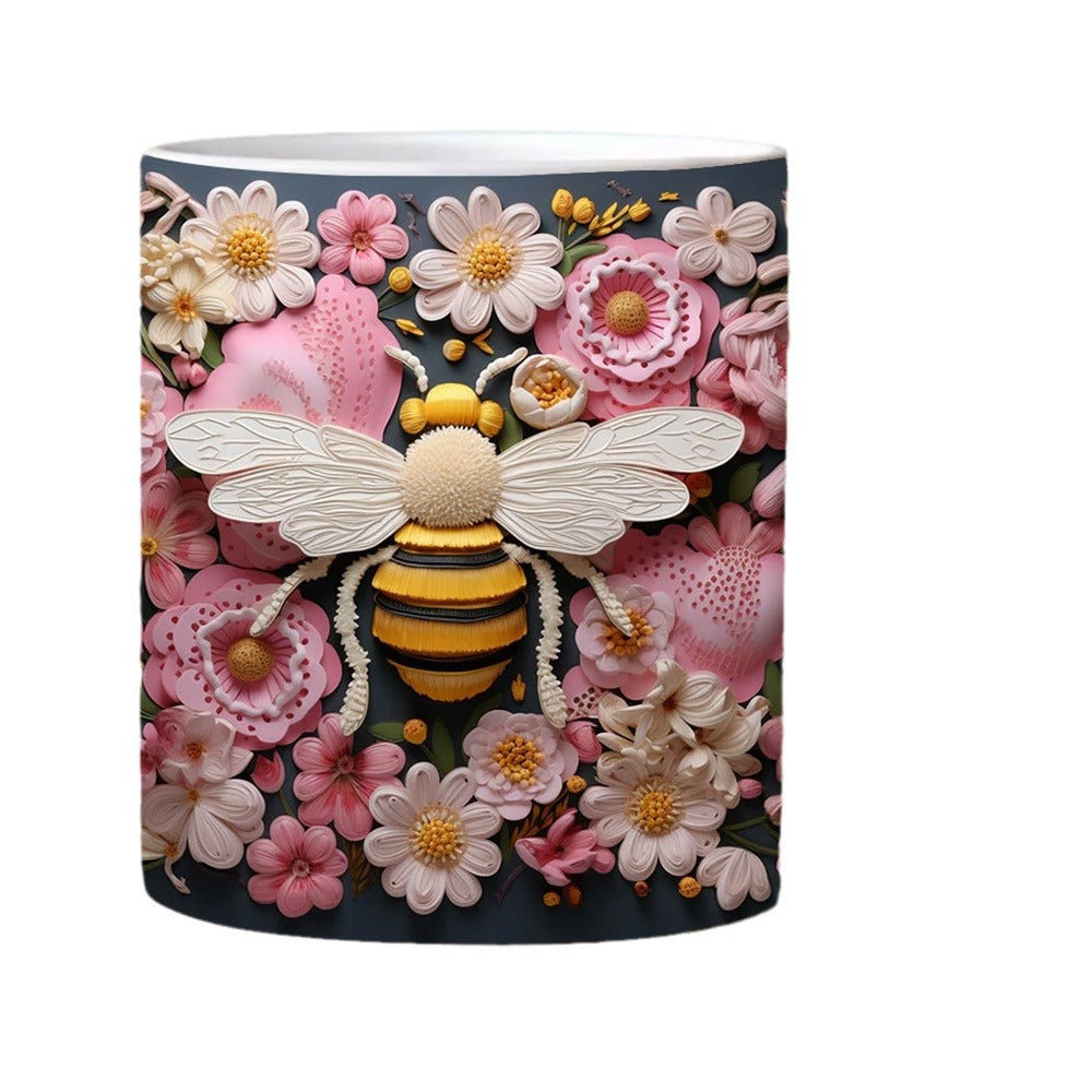 3D Bee Mug – Ceramic Coffee or Tea Cup