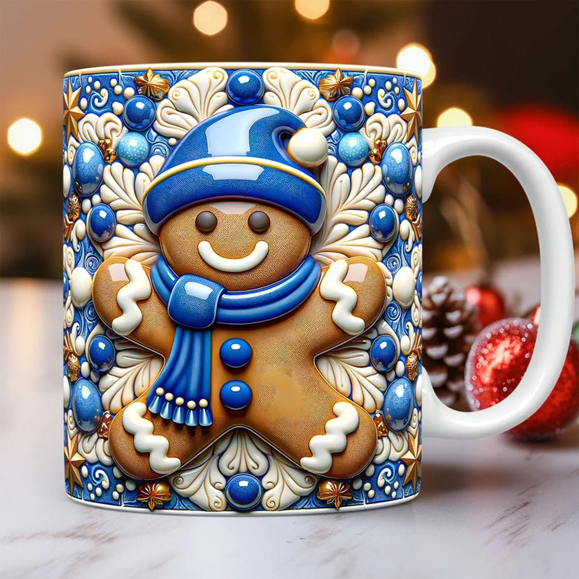 Christmas 3D Sugar Cookie Man Mug