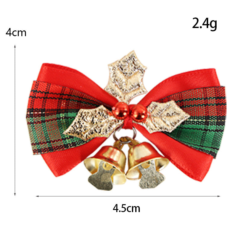 Mini Bell Bow - Christmas Wreath & Gift Box Decor