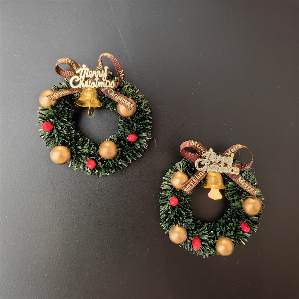 3D Stereo Christmas Wreath Fridge Magnet