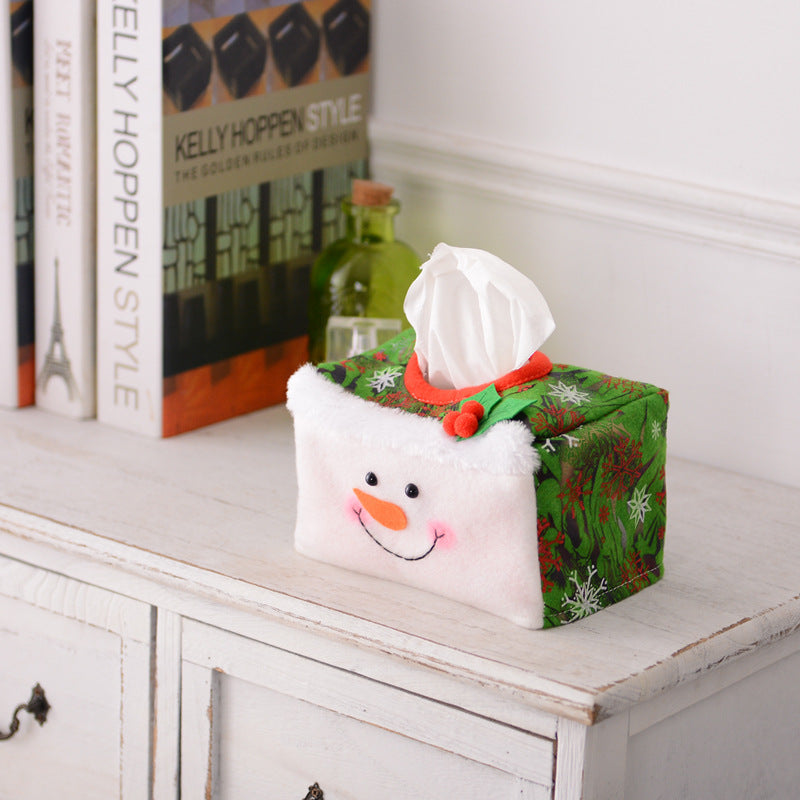 Christmas Tissue Set - Snowman Tabletop Ornament & Festive Supplies