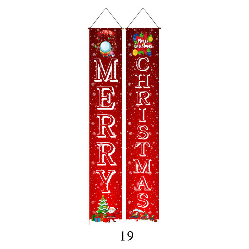 Christmas Door Banners - Party Decoration Flags