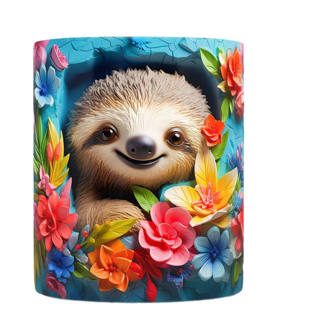 3D Animal Mug – Panda, Sloth & Monkey Ceramic Tea Cup