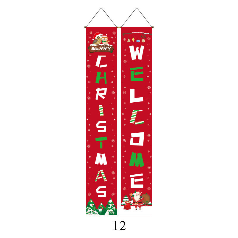 Christmas Door Banners - Party Decoration Flags