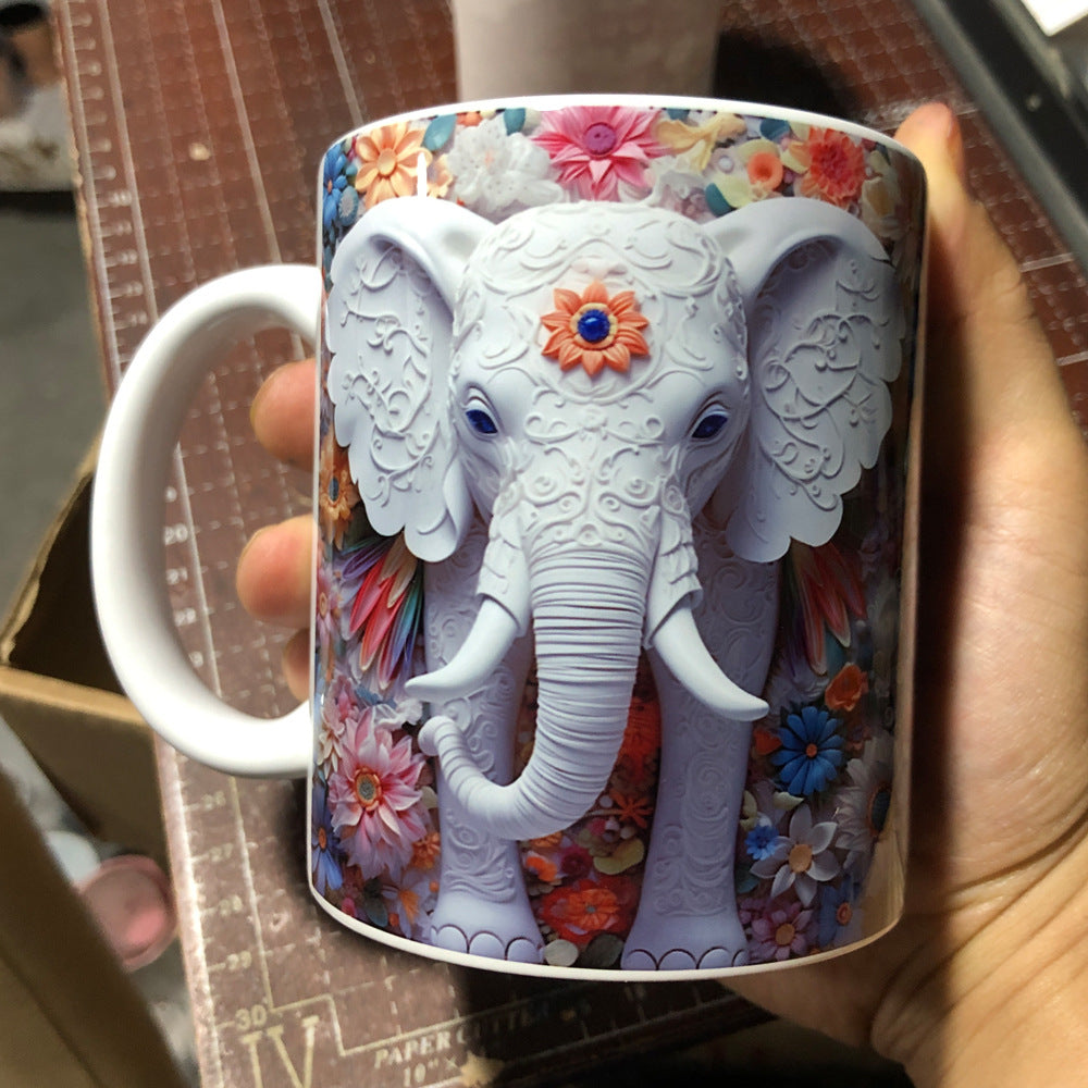 Creative 3D Elephant Mug