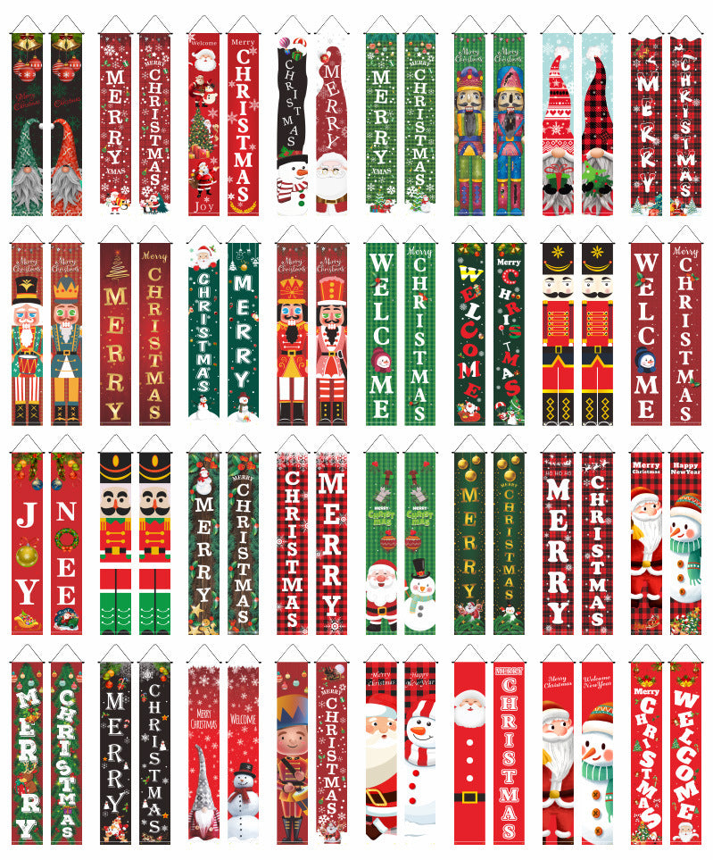 Christmas Door Banners - Party Decoration Flags