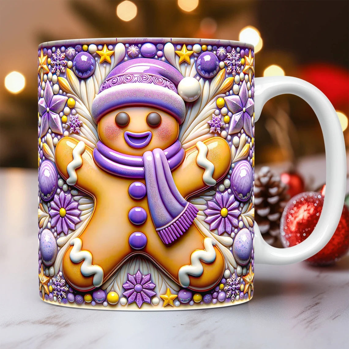 Christmas 3D Sugar Cookie Man Mug