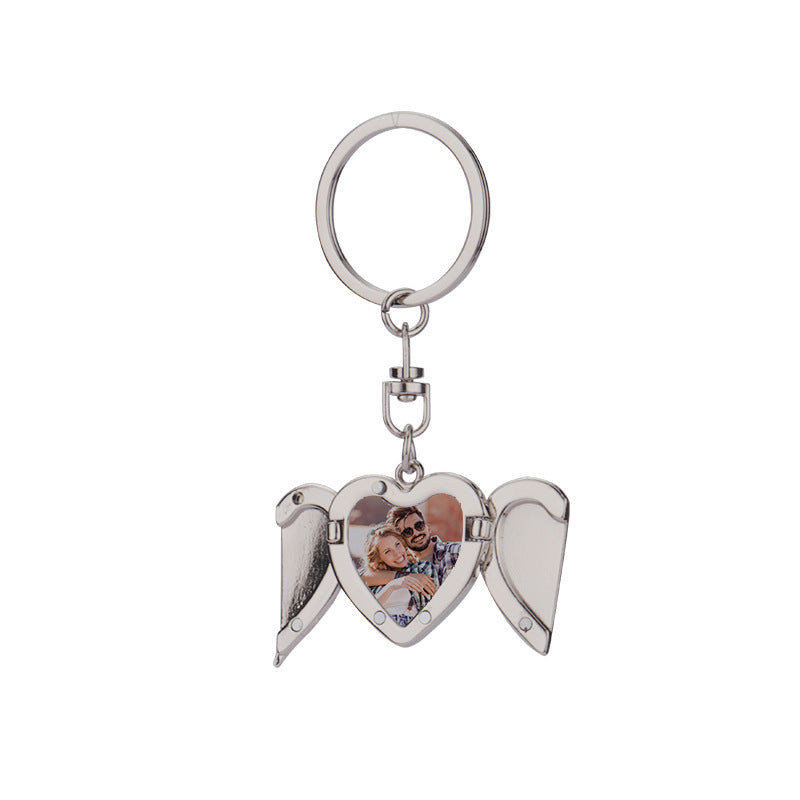 Couples' Heart Necklace with Angel Wings – Great Valentine's Gift