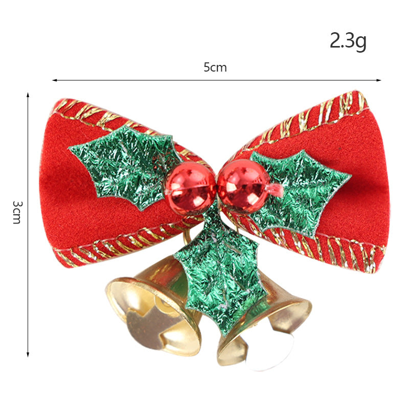 Mini Bell Bow - Christmas Wreath & Gift Box Decor