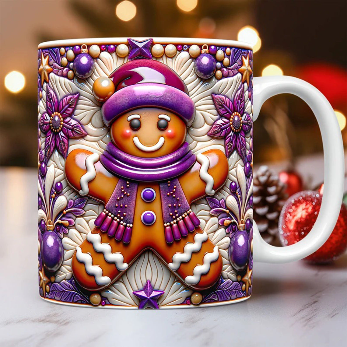 Christmas 3D Sugar Cookie Man Mug