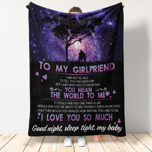 To My Girlfriend - From Boyfriend - A610 - Premium Blanket