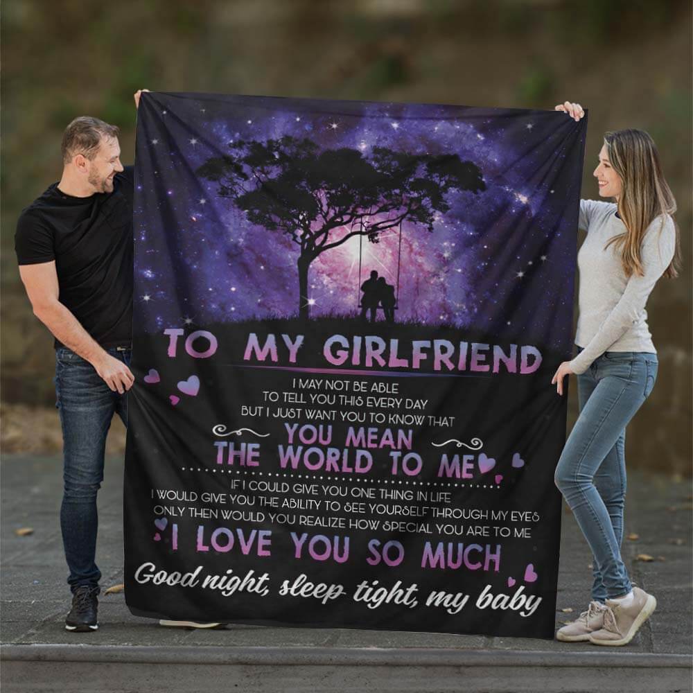 To My Girlfriend - From Boyfriend - A610 - Premium Blanket