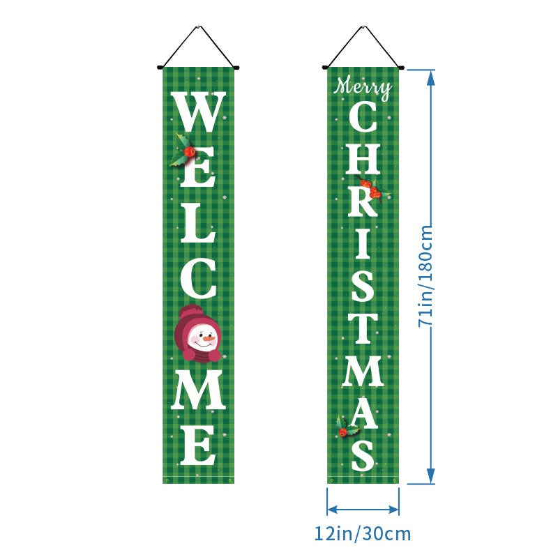 Christmas Door Banners - Party Decoration Flags