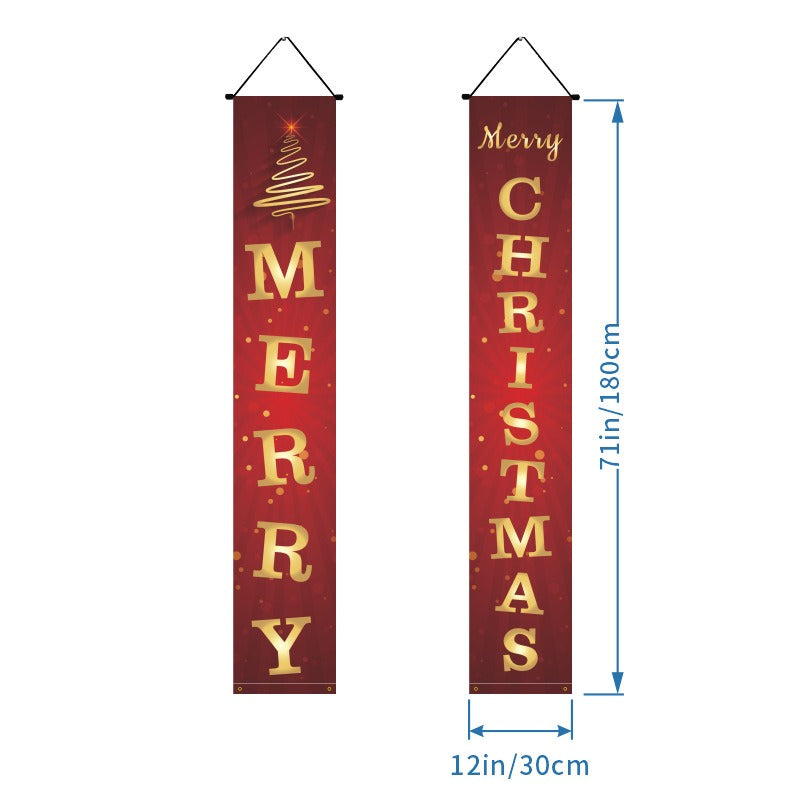 Christmas Door Banners - Party Decoration Flags