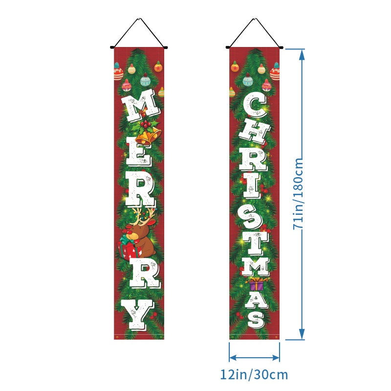 Christmas Door Banners - Party Decoration Flags