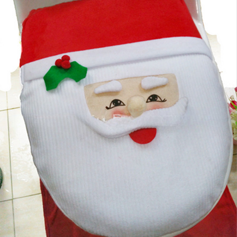 Festive Santa Claus Toilet Seat Covers