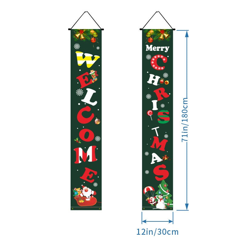 Christmas Door Banners - Party Decoration Flags